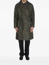 Tagliatore Midi Coat With Central Back Vent In Black