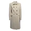 Tagliatore Sand Wool And Cashmere Hennie Coat