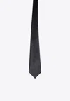 Tagliatore Satin-finish Pointed Tie In Black