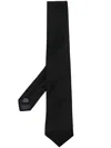 Tagliatore Black Solid Tie In Schwarz