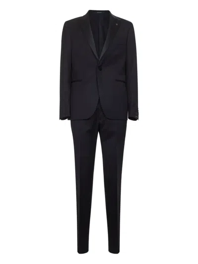 Tagliatore Single-breasted Blazer And Trousers In Black