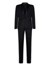 Tagliatore Satin-shawl Lapels Tuxedo In Black