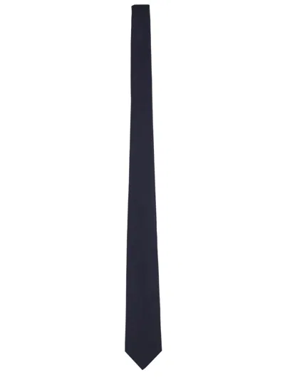 Tagliatore Satin Tie In Black