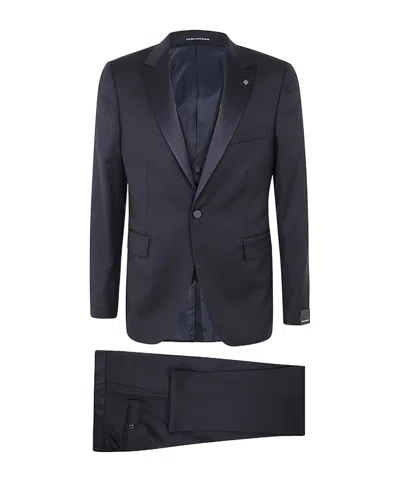 TAGLIATORE SATIN-TRIM DINNER SUIT