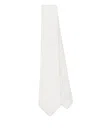 Tagliatore Satined Tie In White