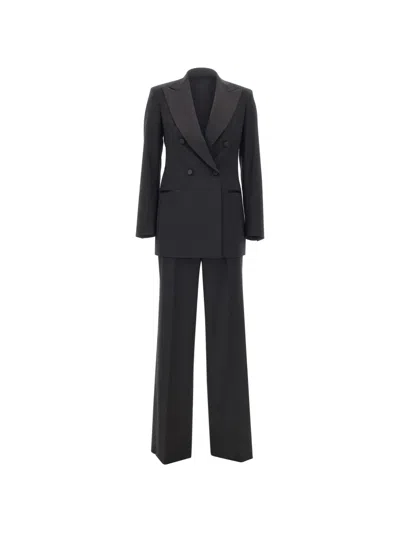 Tagliatore S-eleniaad Double-breasted Trouser Suit In Black