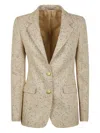 Tagliatore Sequin-embellished Blazer In Neutrals
