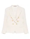 Tagliatore Sequin-embellished Double-breasted Blazer In Multi