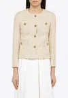 Tagliatore Beverly Tweed Jacket In Beige