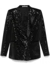 Tagliatore Sequinned Blazer In Black