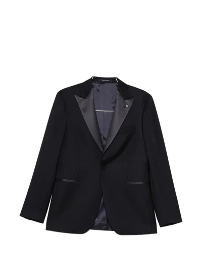 Tagliatore Shawl-lapel Suit In Black
