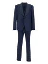 Tagliatore Shawl-lapel Three-piece Suit In Blue