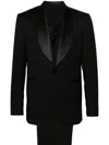 Tagliatore Shawl-lapels Single-breasted Blazer In Black