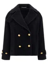 Tagliatore Double-breasted Coat Flap Pockets In Black