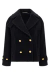 Tagliatore Double-breasted Coat Flap Pockets In Blue