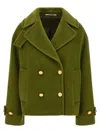 Tagliatore 'sheila' Coat Double-breasted Flap Pockets In Green