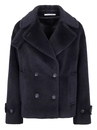 TAGLIATORE SHEILA DOUBLE-BREASTED ALPACA-WOOL-BLEND JACKET