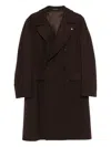 Tagliatore Sherry Double-breasted Coat In Burgundy