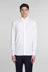 Tagliatore Shirt In White Cotton In White