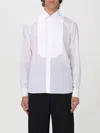 Tagliatore Cotton Tuxedo Shirt In Multicolor