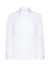 Tagliatore Poplin Cotton Shirt In White