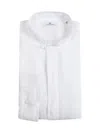 Tagliatore Shirt With Strap Collar In White