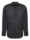 Tagliatore Black Linen Shirt