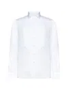 Tagliatore Poplin Cotton Shirt In Beige