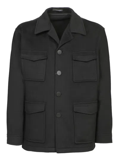Tagliatore Shirts In Black