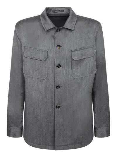 Tagliatore Shirts In Gray