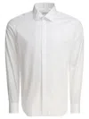 Tagliatore Collared Button-down Shirt Long Sleeves In White