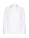 Tagliatore Poplin Cotton Shirt In White