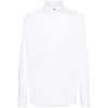 Tagliatore Poplin Cotton Shirt In White
