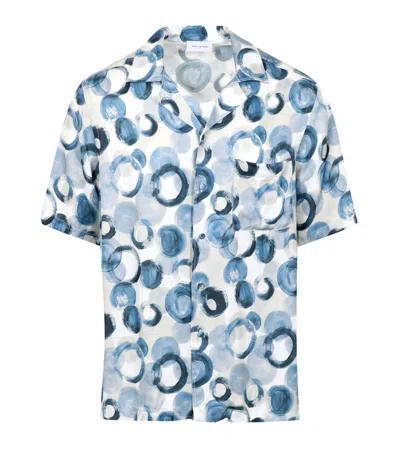 Tagliatore Shirts White+light Blue