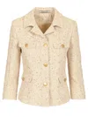 Tagliatore Short Jacket Jackets Beige In Beige