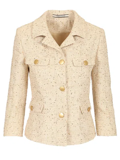 Tagliatore Short Jacket Jackets Beige