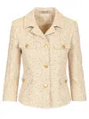 Tagliatore Short Jacket Jackets Beige