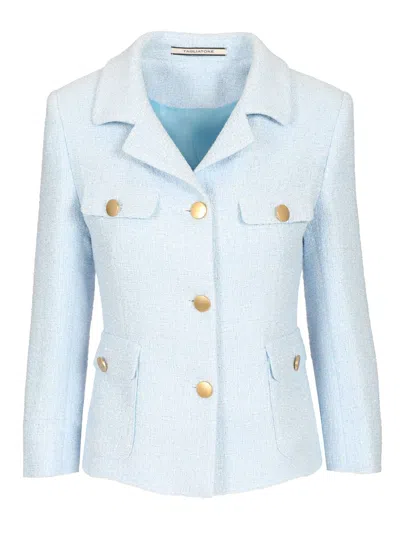 Tagliatore Short Jacket Jackets Light Blue