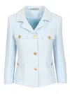Tagliatore Short Jacket Jackets Light Blue