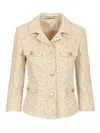 Tagliatore Short Jacket Jackets Beige In Neutral