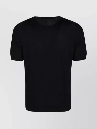 Tagliatore Short Sleeve V-neck T-shirt In Blue