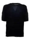 Tagliatore Short-sleeved Cotton T-shirt In Black