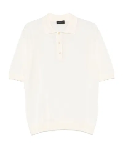 Tagliatore Short-sleeved Polo Shirt In White