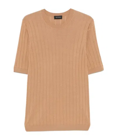Tagliatore Short-sleeved T-shirt In Nude