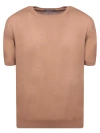Tagliatore Short Sleeves Brown T-shirt In Brown