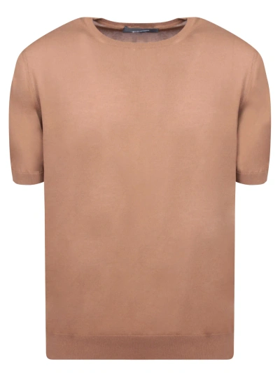Tagliatore Short Sleeves Brown T-shirt