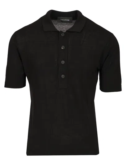 TAGLIATORE SILK AND VISCOSE POLO