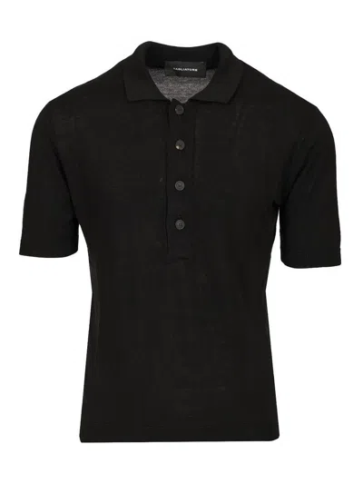 TAGLIATORE SILK AND VISCOSE POLO