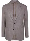 Tagliatore Silk Blazer In Grey