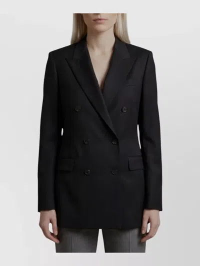 TAGLIATORE SILK BLEND DOUBLE-BREASTED SUIT JACKET